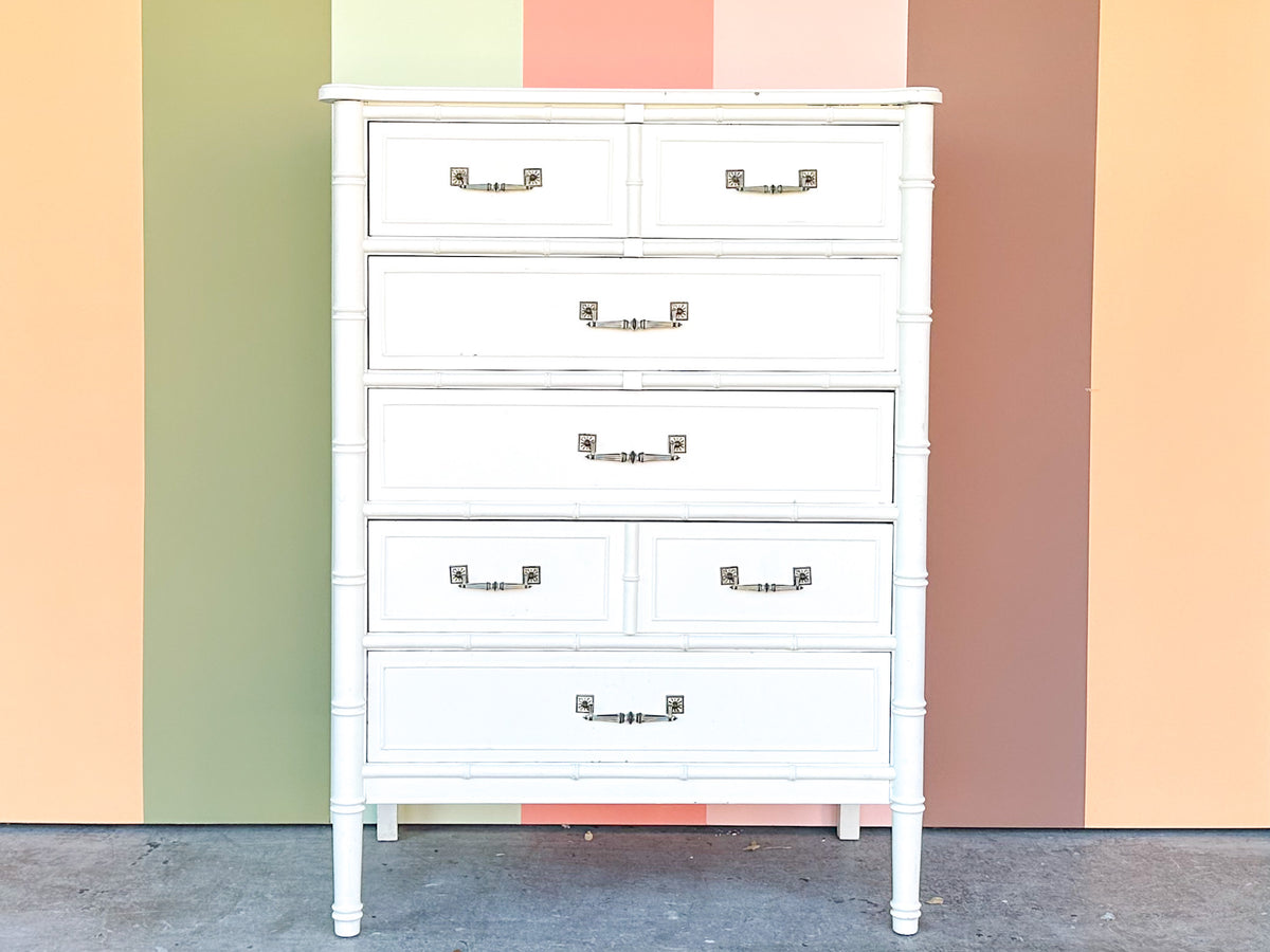 Henry Link Faux Bamboo Tall Chest