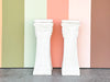 Pair of Swag and Tassel Plaster Pedestals