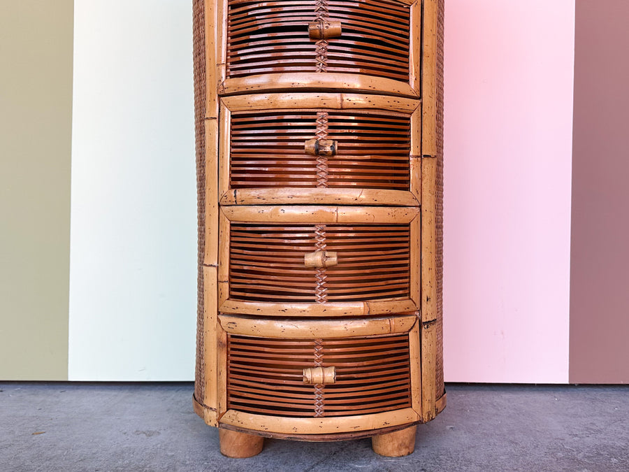 Petite Island Style Bamboo Chest
