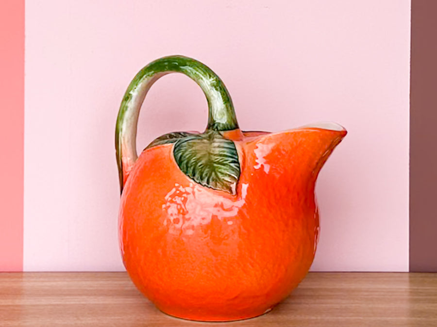 Italian Orange Pitcher