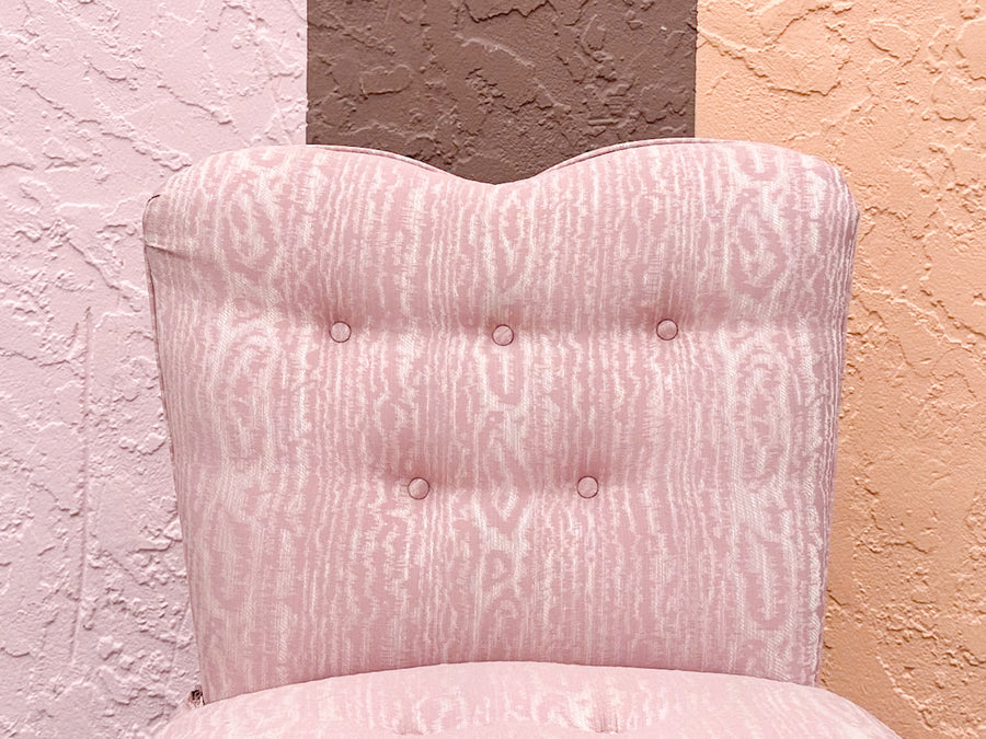 Pink Chic Upholstered Sweetheart Chair