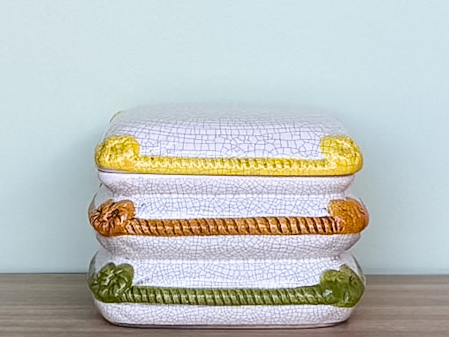 Ceramic Pillow Trinket Box
