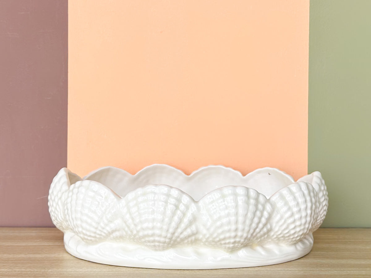 Ceramic Shell Orchid Cachepot
