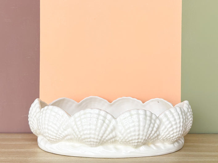 Ceramic Shell Orchid Cachepot