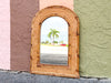 Rattan Arch Mirror