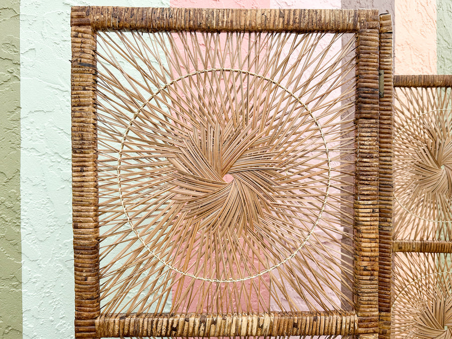 Rattan Medallion Screen