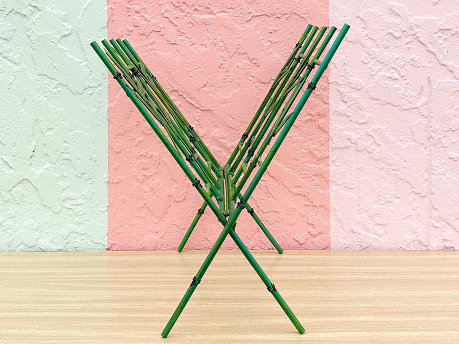 Kips Bay Faux Bamboo Leaf Magazine Rack