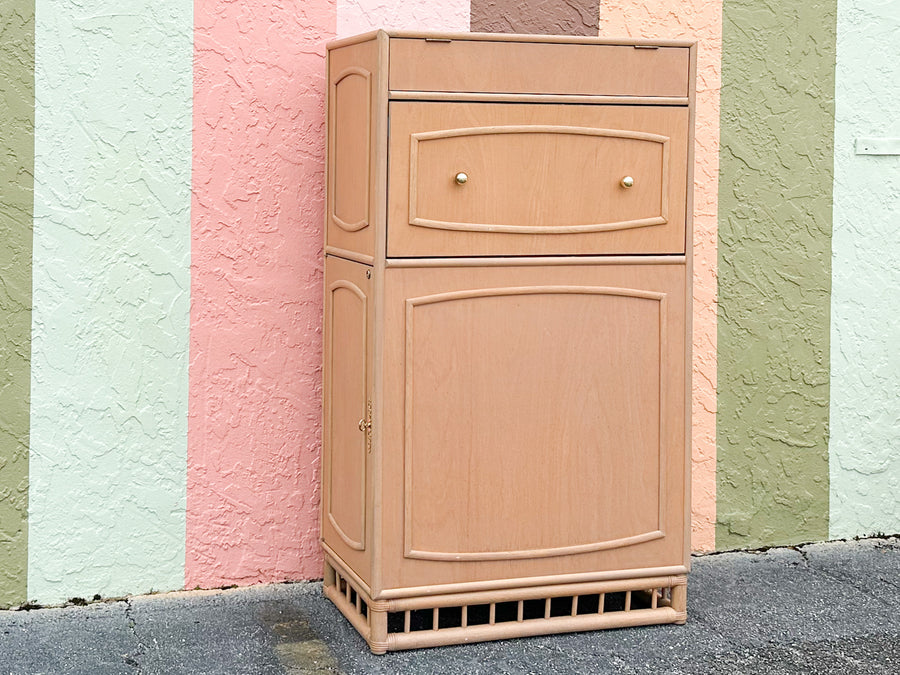 MCM Ficks Reed Wet Bar Cabinet