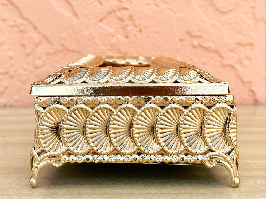 Brass Shellegance Tissue Box