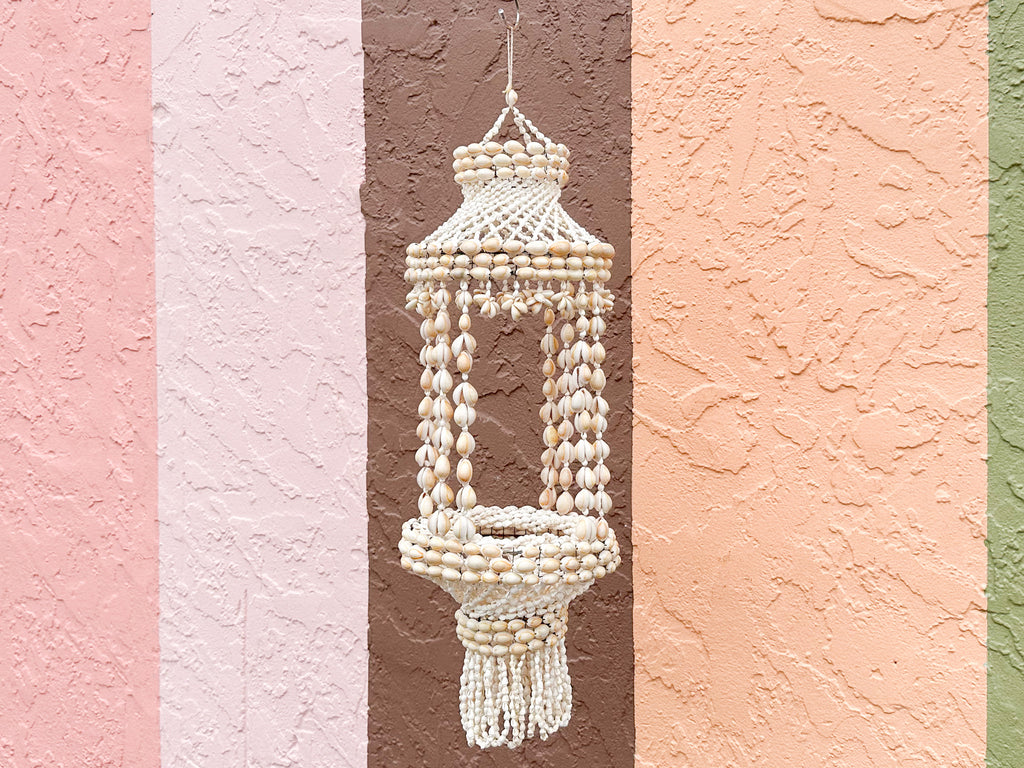 hanging seashell planter Palm Beach Regency