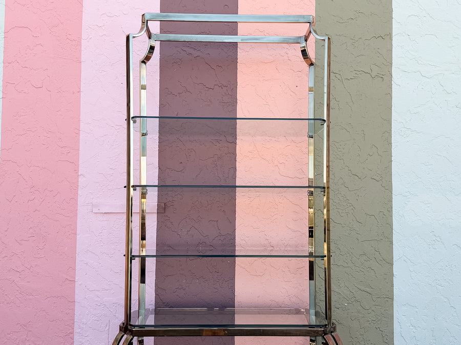 Brass Pagoda Etagere