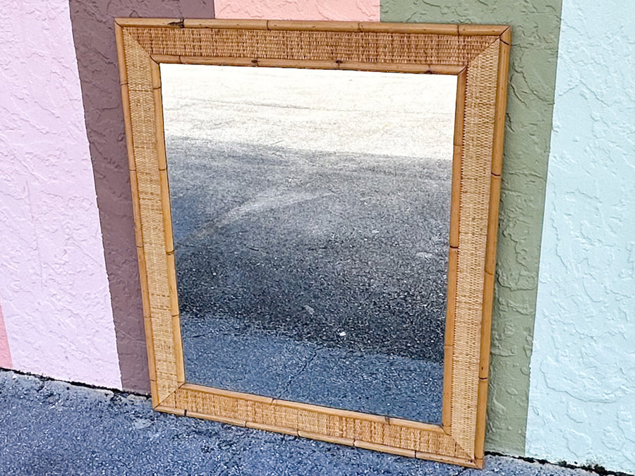 Island Style Rattan Mirror
