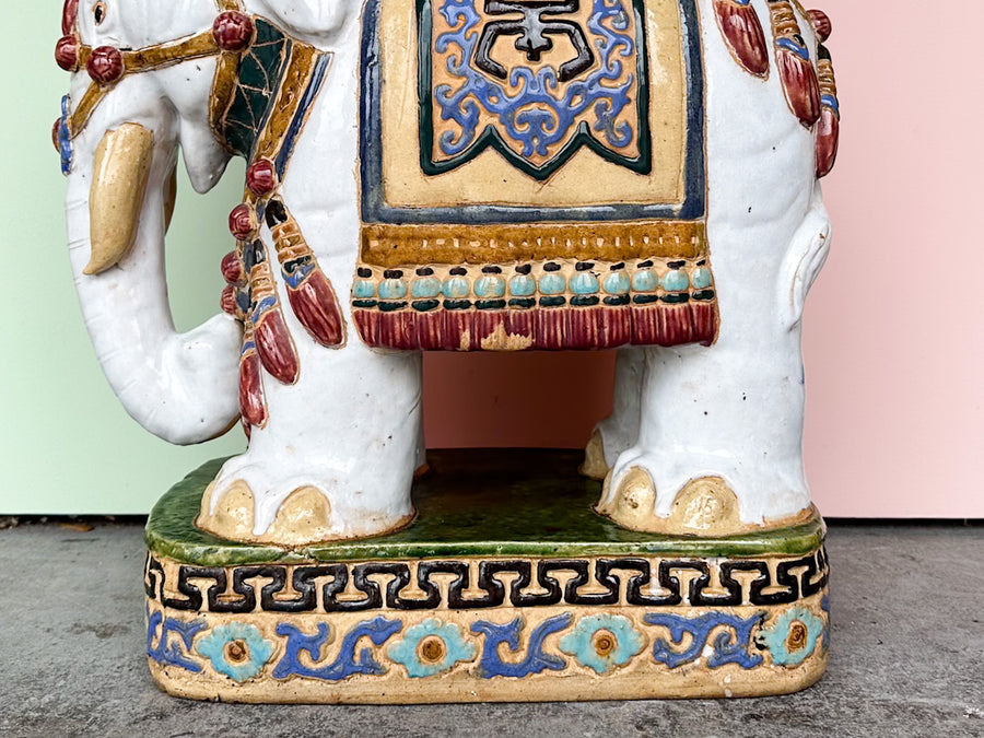 Colorful Elephant Garden Seat