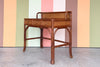 Tortoiseshell Rattan Writing Desk