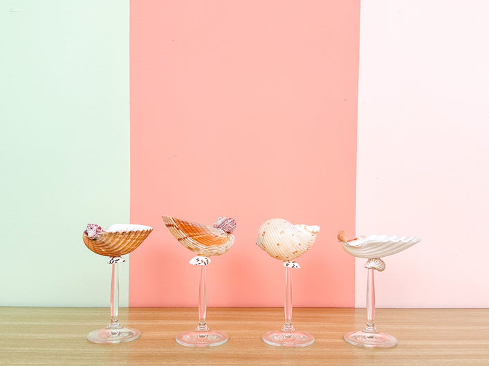 Set of Four Shell Chic Coupes