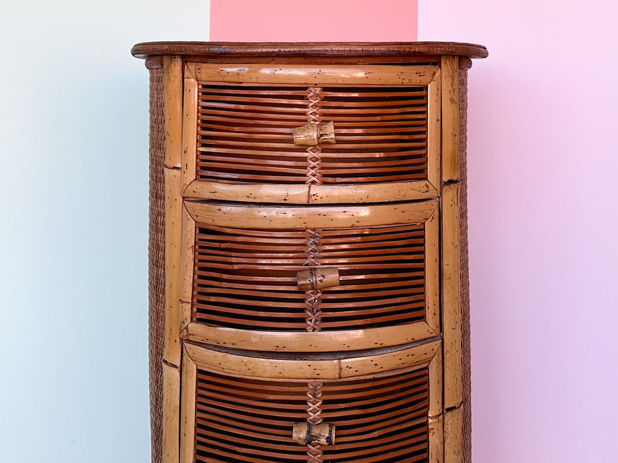 Petite Island Style Bamboo Chest