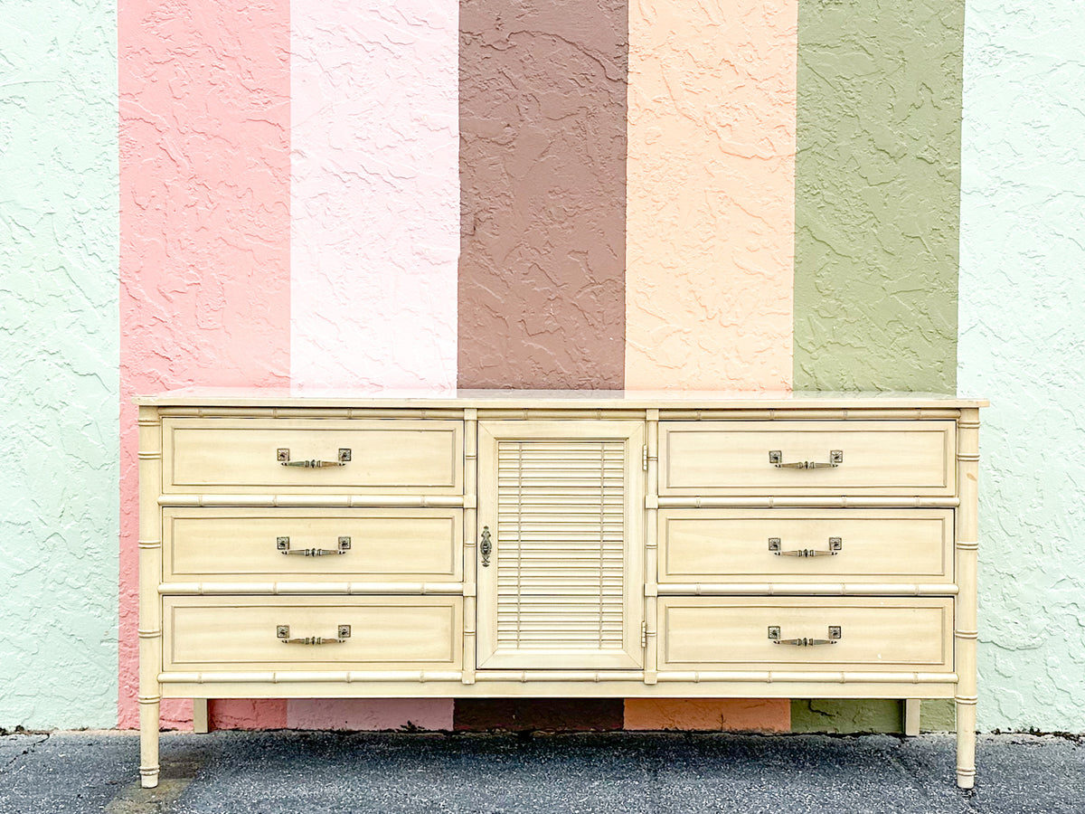 Henry Link Faux Bamboo Dresser