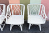 Set of Four Ficks Reed Rattan Swivel Chairs