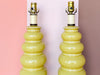 Pair of Happy Yellow Bubble Lamps