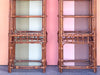 Pair of Handsome Rattan Etageres
