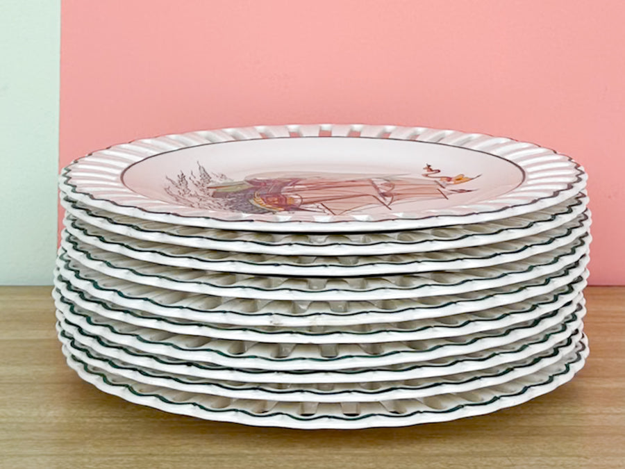 Set of Ten Nautical Wedgewood Plates