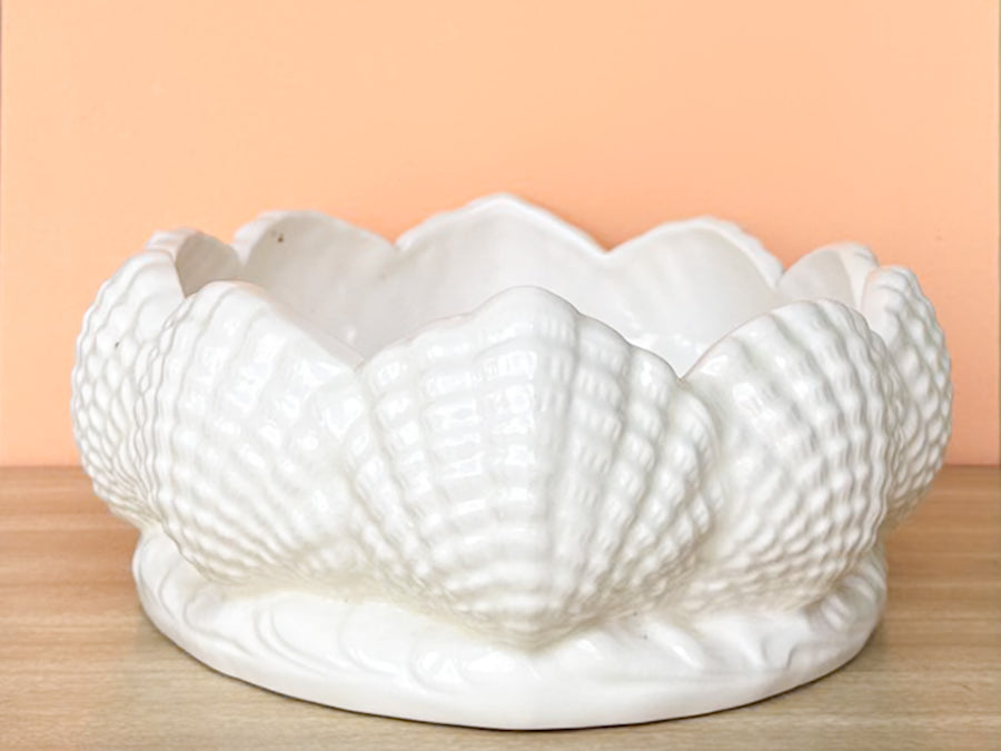 Ceramic Shell Orchid Cachepot