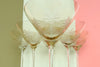 Set of Six Crystal Palm Tree Martini Glassware