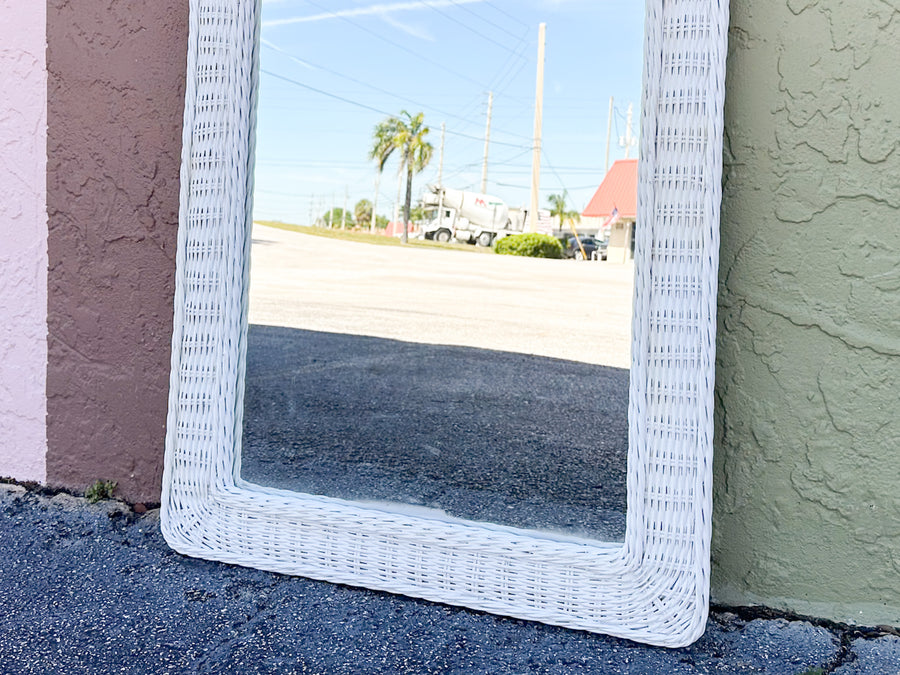 Sweet Wicker Arch Mirror