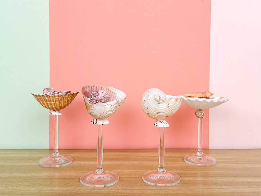 Set of Four Shell Chic Coupes