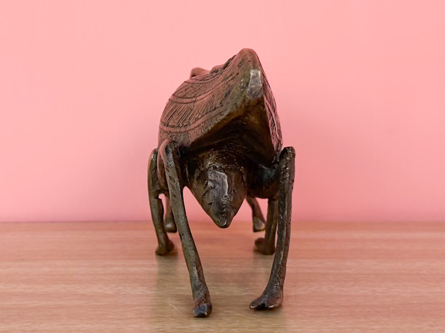 Brass Grasshopper Figurine