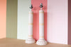Pair of Faux Bamboo Column Lamps