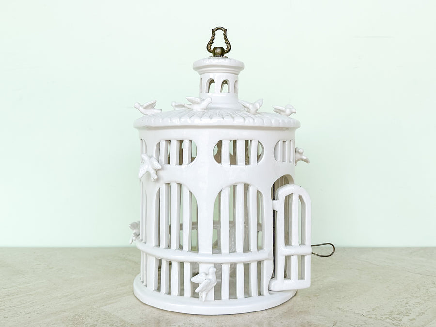 Cute Ceramic Bird Cage
