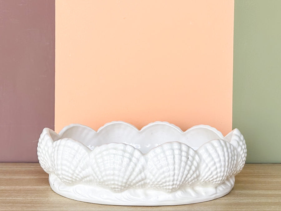 Ceramic Shell Orchid Cachepot