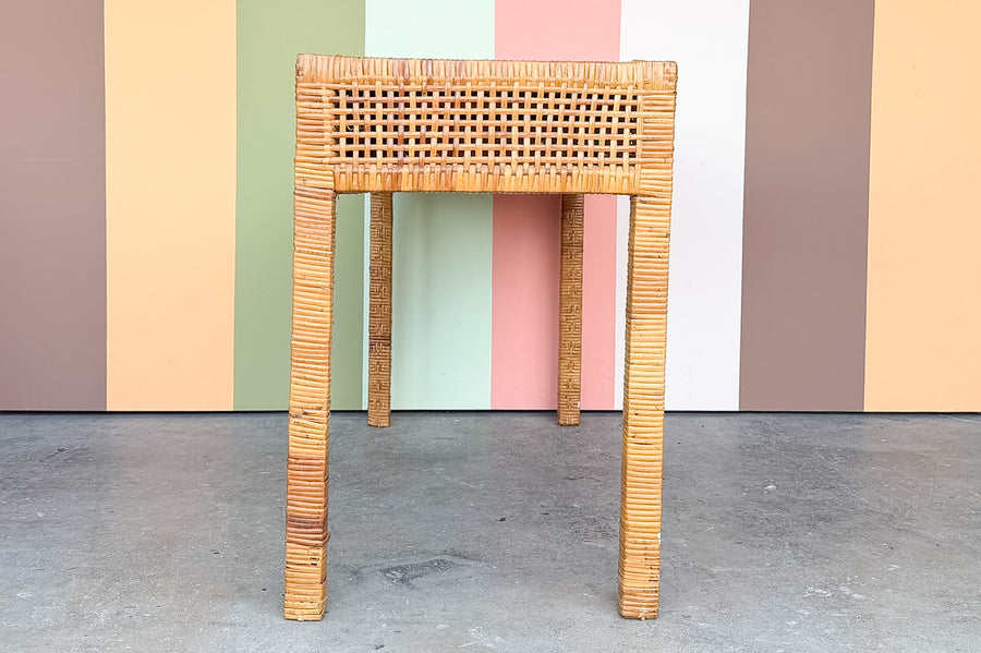 Coastal Chic Woven Rattan Desk