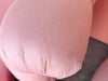 Pair of Pink Chic Upholstered Swivel Chairs