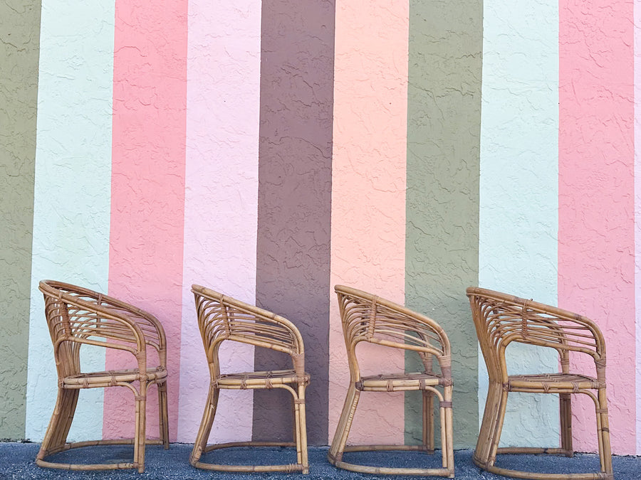 Old Florida Rattan Dining Set