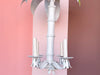 Tropical Chic Tole Palm Chandelier