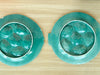 Set of Four Mediterranean Blue French Fish Oyster Plates