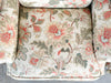 Pair of Floral Chic Upholstered Wingback Chairs