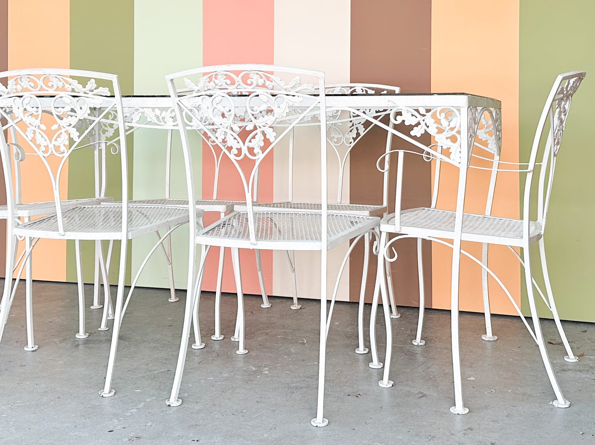 1950s Russell Woodard Wrought Iron Dining Set