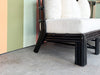 Curved Rattan Loveseat
