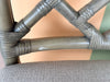 Set of Four Chippendale Rattan Counter Stools