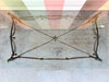 Wrought Iron Seahorse and Tassel Coffee Table