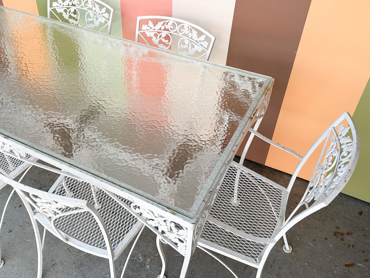 1950s Russell Woodard Wrought Iron Dining Set