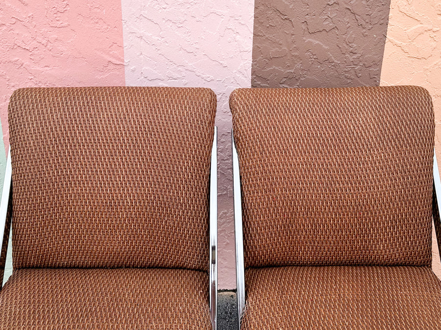 Pair of MCM Chrome Side Chairs