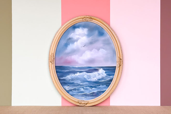 Oval Seascape Original Art