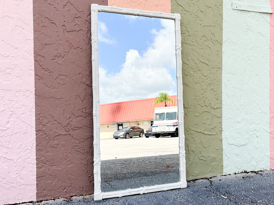 Palm Beach Style Faux Bamboo Mirror
