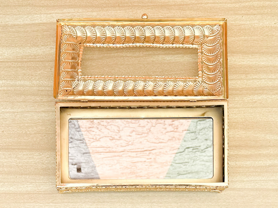 Brass Shellegance Tissue Box