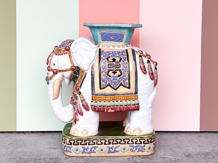Colorful Elephant Garden Seat