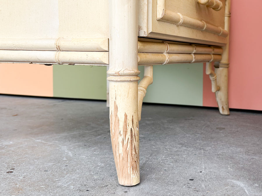 Pair of Dixie Aloha Faux Bamboo Nightstands